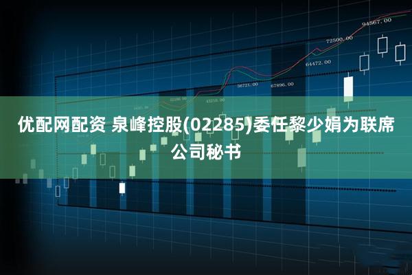优配网配资 泉峰控股(02285)委任黎少娟为联席公司秘书