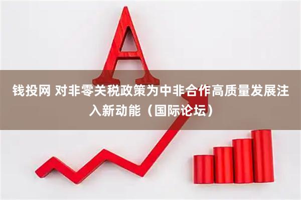 钱投网 对非零关税政策为中非合作高质量发展注入新动能（国际论坛）